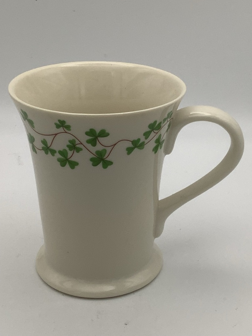 Shannon by Godinger  Irish Coffee Mug with Green Shamrock Accent